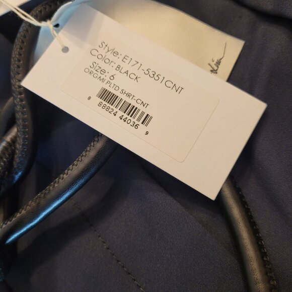 NWT 3.1 PHILLIP LIM Origami Pleated Women's Shorts Black Size 6 - Picture 3 of 4